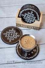 Load image into Gallery viewer, Preorder- Kolam Coaster with holder
