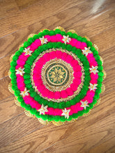 Load image into Gallery viewer, Pompom and Gota Mats - small 10”
