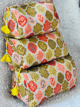 Load image into Gallery viewer, Block Printed Cosmetic Pouches- Set of 3
