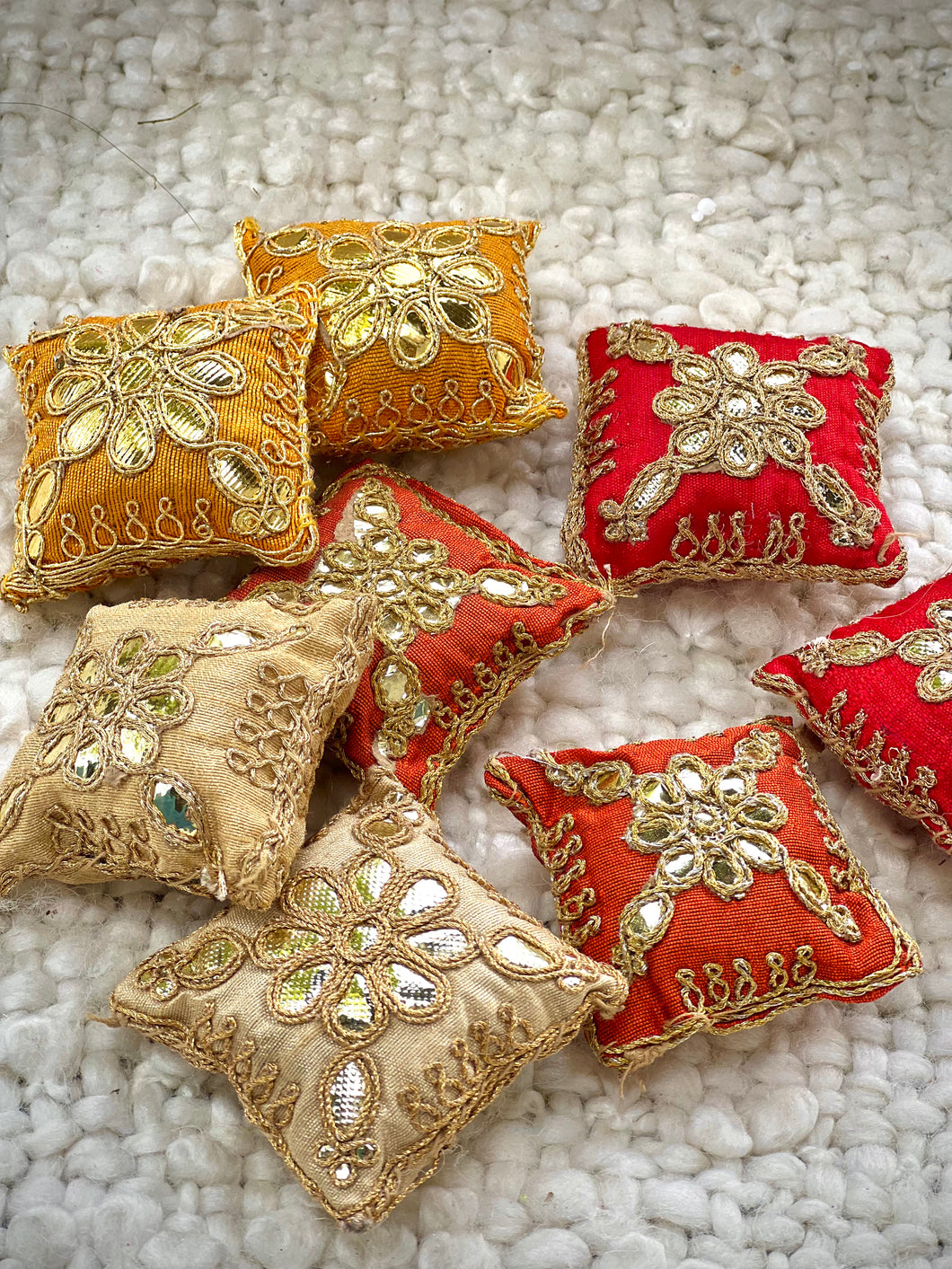 Mini Square Pillows for Bhagwan -Pair