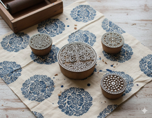 Load image into Gallery viewer, Printing Block Tealight Holder- Tree of Life
