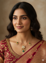 Load image into Gallery viewer, Danity Chain and earrings set
