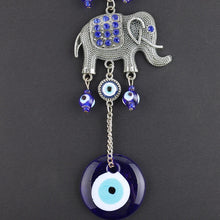 Load image into Gallery viewer, Elephant  Evil Eye Charm Set of 2
