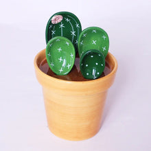 Load image into Gallery viewer, Ceramic Cactus Measuring Spoon Set
