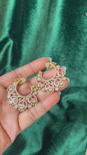 Load and play video in Gallery viewer, Mor Jadau earrings
