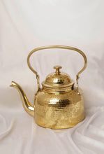 Load image into Gallery viewer, Hammered Brass Kettle
