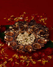 Load image into Gallery viewer, Saptmukhi Brass Ganesh Diya
