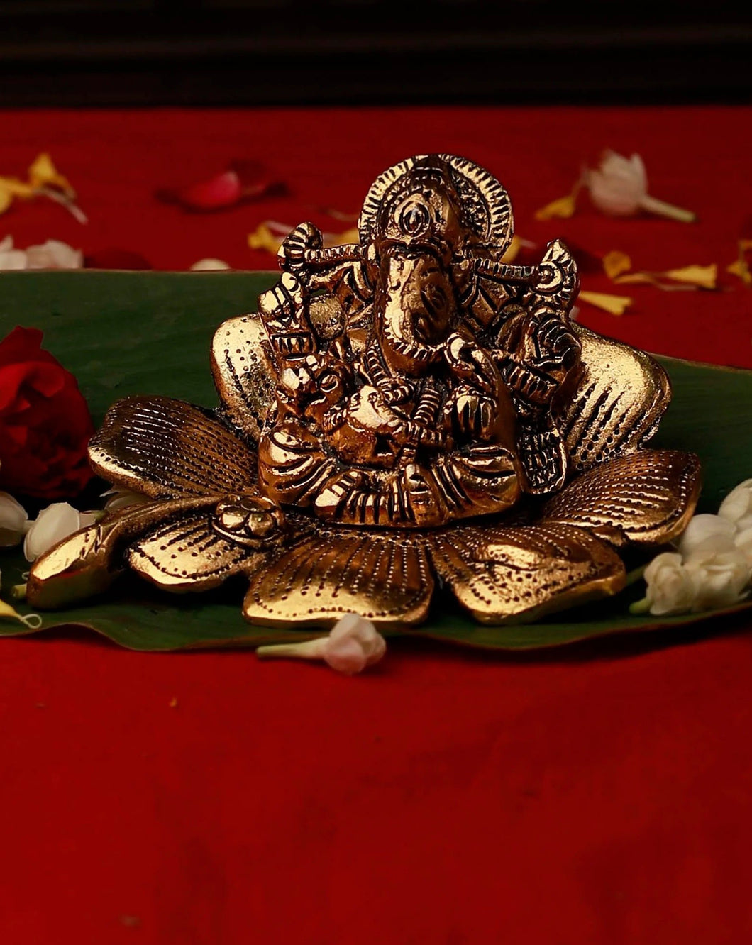 Seated Ganesh On Lotus