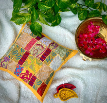 Load image into Gallery viewer, Khambadiya Patchwork Pillow
