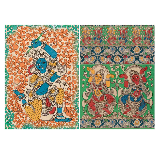 Kalamkari Decoupage Sheets- set of 2