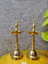 Load image into Gallery viewer, Pure Brass Samai Deepak- 14 inches
