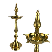 Load image into Gallery viewer, Pure Brass Samai Deepak- 14 inches
