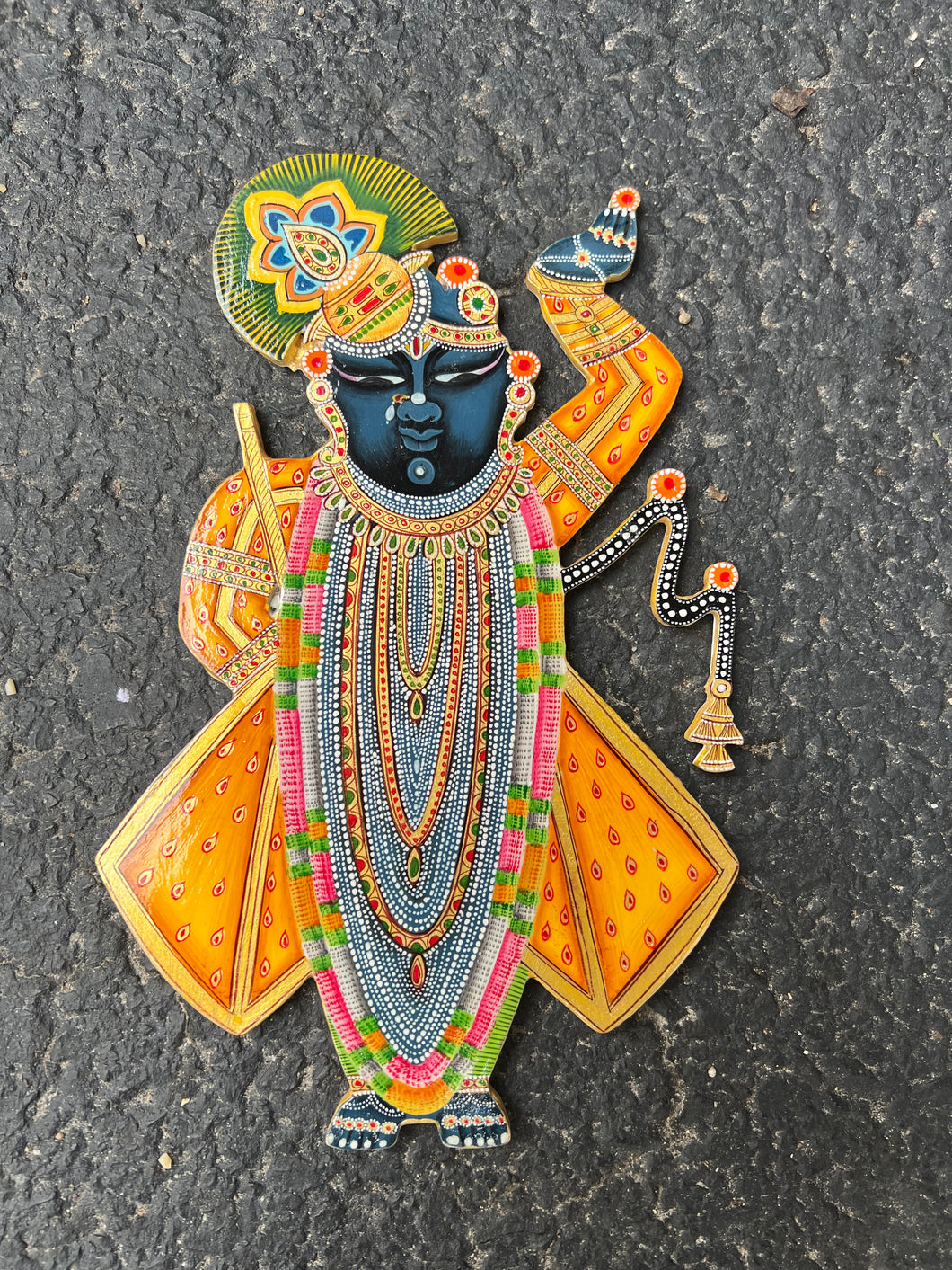 Hand Painted Shrinath Ji Cutout