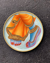 Load image into Gallery viewer, Pichwai Plates- Charan Kamal
