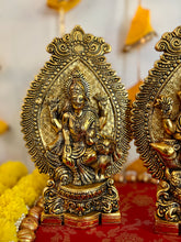 Load image into Gallery viewer, Brass Finish Laskhmi Ganesh- Medium
